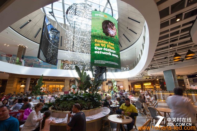 澳洲第四大商場(chǎng)部署巨型曲面LED大屏幕 