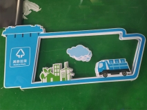 圖文UV打印效果：垃圾分類(lèi)